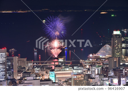 2022 Kobe "Minato HANABI" held on a small scale Views from all directions 2022 Kobe "Minato HANABI" held on a small scale Views from all directions 96416907