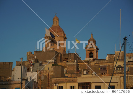 Malta The Three Cities at sunset - Vittoriosa, Senglea & Cospicua 96417696