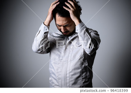 被管理困擾的管理者形象 被管理困擾的管理者形象 96418399