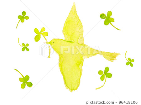 watercolor style flapping bird illustration material watercolor style flapping bird illustration material 96419106