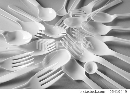 塑料勺子、塑料叉子、一次性勺子、環境問題 塑料勺子、塑料叉子、一次性勺子、環境問題 96419449