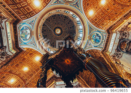 Rome St. Peter's Basilica Great Canopy and Cupola Rome St. Peter's Basilica Great Canopy and Cupola 96419655