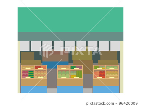 Illustration of a greengrocer 96420009