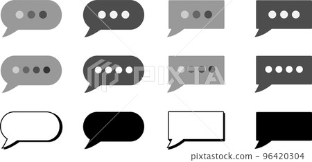 Illustration of chat bubbles 96420304