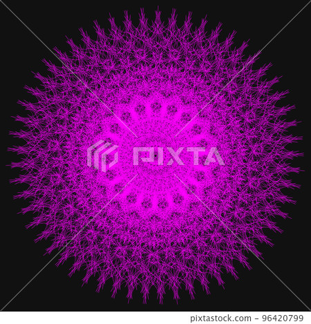 geometric pattern fractal sacred geometry colorful icon profile picture 96420799