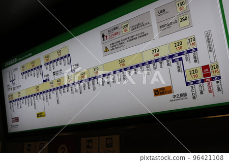京阪電鐵中之島線渡邊橋站票價表 96421108