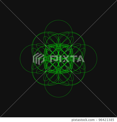 幾何圖案 分形 神聖幾何 多彩 圖標 個人資料圖片 96421385