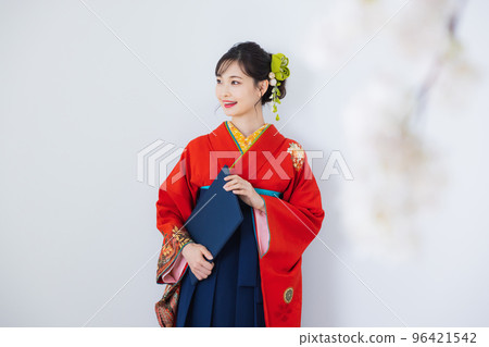 袴畢業典禮振袖 96421542