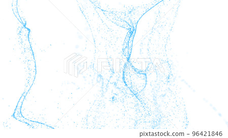 CG particles Light blue particles with the image of water 96421846