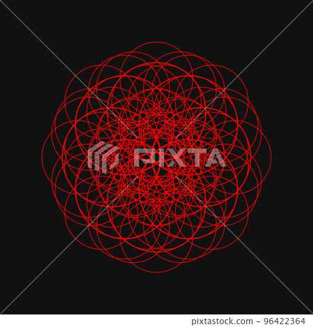 幾何圖案 分形 神聖幾何 多彩 圖標 個人資料圖片 96422364