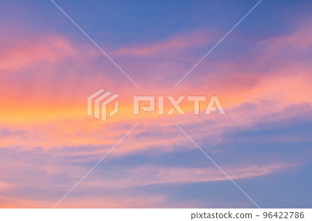 Sunset clouds summer 96422786
