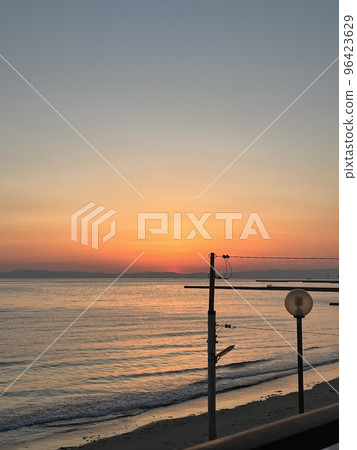 Sea and sunset Sea and sunset 96423629