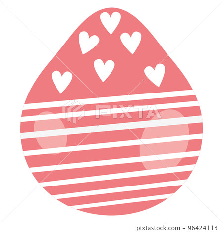 Colored Easter Egg Illustration Design 96424113