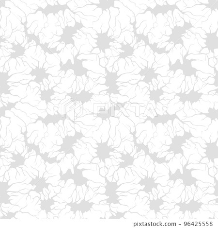 Cracked surface, dry ground cracks seamless pattern. Decorative holes, wall damaged or broken. Abstract vector graphic print 96425558