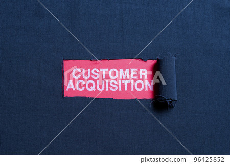 Conceptual display Customer Acquisition. Word Written on it refers to gaining new consumers to the business Conceptual display Customer Acquisition. Word Written on it refers to gaining new consumers to the business 96425852