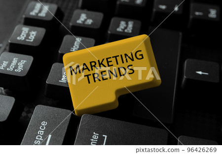 Inspiration showing sign Marketing Trends. Business concept changes and developments in trading in the market 96426269