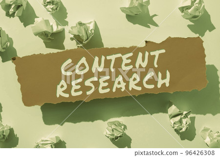 Conceptual display Content Research. Word Written on method for studying documents and communication artifacts Conceptual display Content Research. Word Written on method for studying documents and communication artifacts 96426308