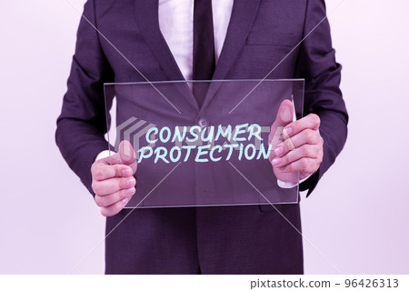 Writing displaying text Consumer Protection. Business approach Fair Trade Laws to ensure Consumers Rights Protection Writing displaying text Consumer Protection. Business approach Fair Trade Laws to ensure Consumers Rights Protection 96426313