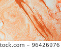 abstract orange watercolour background with free space 96426976