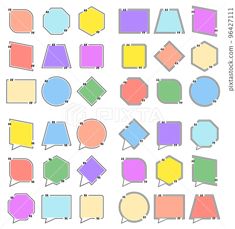 Set of speech bubbles Set of speech bubbles 96427111