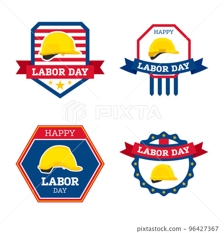 Happy Labor Day banner isolated on white background 96427367