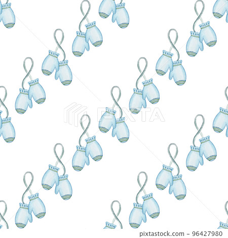 Winer theme, seamless pattern, hand drawn aquarelle designs 96427980