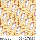 Winer theme, seamless pattern, hand drawn socks, aquarelle designs 96427983