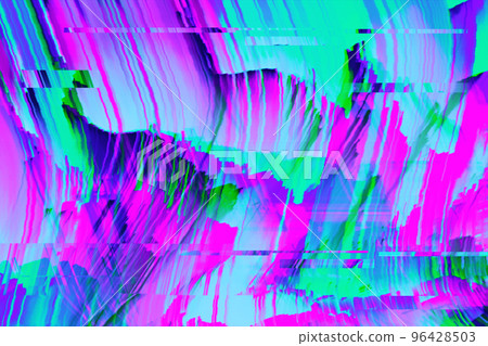 Motion Glitch Multicolored Distorted textured psychedelic background 96428503