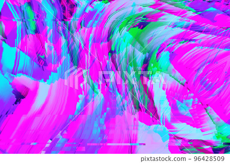Motion Glitch Multicolored Distorted textured psychedelic background 96428509