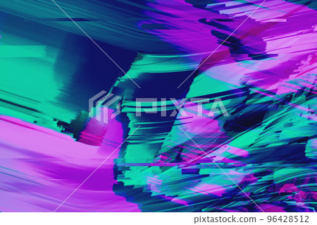 Motion Glitch Multicolored Distorted textured psychedelic background 96428512