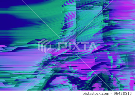 Motion Glitch Multicolored Distorted textured psychedelic zebra background 96428513