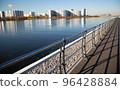 Embankment and railing of the Moscow river 96428884