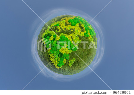 Green planet Earth from natural moss. Green planet Earth from natural moss. 96429901