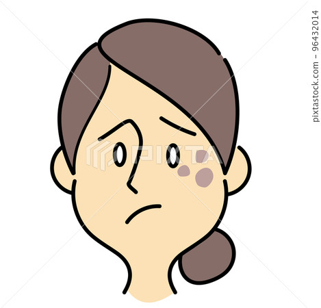 Bun hair women's skin trouble Bun hair women's skin trouble 96432014