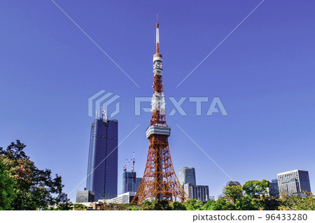 從東京鐵塔眺望芝公園的景色 96433280