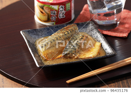 Canned mackerel seasoning and sake② 96435176