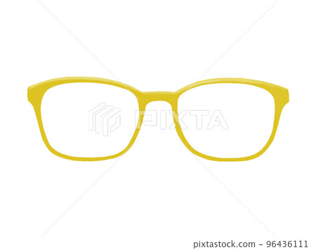 Glasses frame yellow (PNG lens transmission) Glasses frame yellow (PNG lens transmission) 96436111
