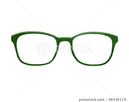 Glasses frame green (PNG lens transmission) Glasses frame green (PNG lens transmission) 96436114