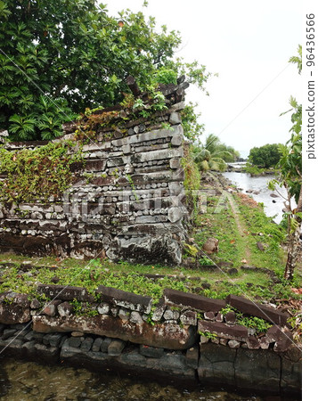 The world heritage site. Nan Madol in Pohnpei, Micronesia. The world heritage site. Nan Madol in Pohnpei, Micronesia. 96436566