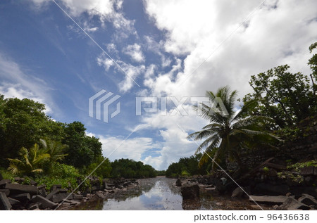 The world heritage site. Nan Madol in Pohnpei, Micronesia. The world heritage site. Nan Madol in Pohnpei, Micronesia. 96436638