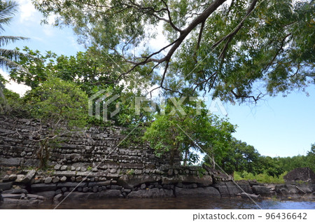 The world heritage site. Nan Madol in Pohnpei, Micronesia. 96436642