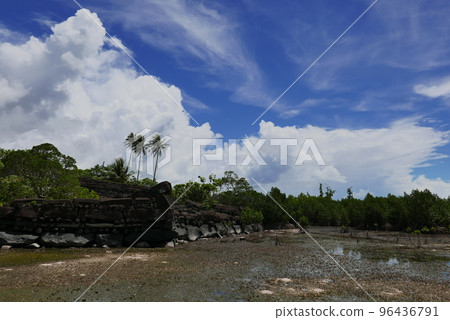 The world heritage site. Nan Madol in Pohnpei, Micronesia. The world heritage site. Nan Madol in Pohnpei, Micronesia. 96436791