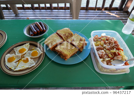 Uninhabited island JEEP island in Chuuk, Micronesia. Here is the world's greatest wreck diving destination.Uninhabited island Fonom island in Chuuk, Micronesia. Here is the world's greatest wreck div 96437217