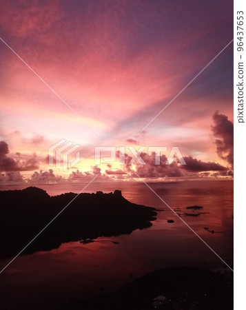 Kolonia town aerial view in Pohnpei, Federated States of Micronesia Kolonia town aerial view in Pohnpei, Federated States of Micronesia 96437653