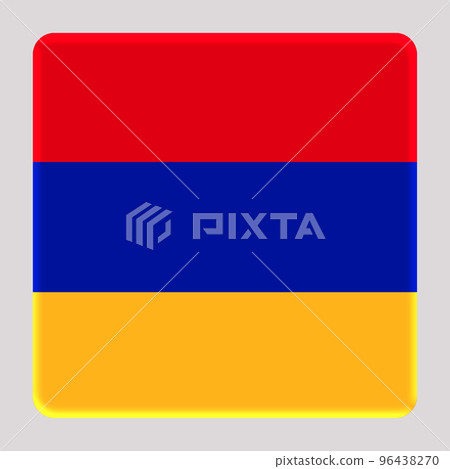 3D Flag of Armenia on square 96438270