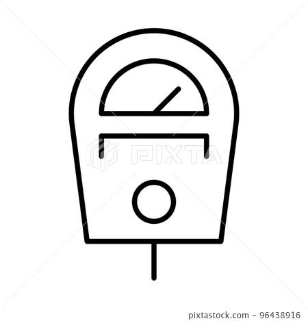 parking meter icon vector for graphic design, logo, website, social media, mobile app, UI illustration 96438916