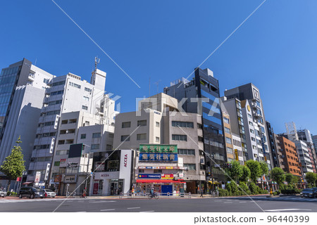 Tokyo Metro / Toei Subway "Jimbocho" station front, Jimbocho intersection and streets of old bookstores Tokyo Metro / Toei Subway "Jimbocho" station front, Jimbocho intersection and streets of old bookstores 96440399