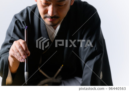 一個像書法家寫書法的人 96440563