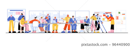 Business people discuss project in office Business people discuss project in office 96440900