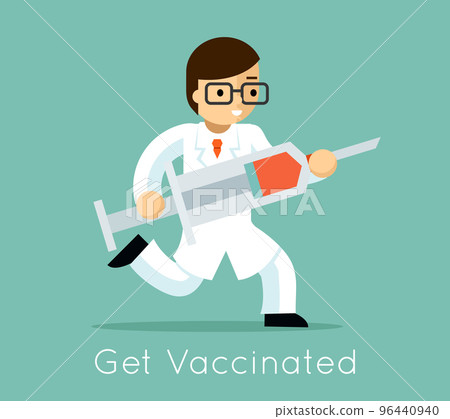 Doctor with syringe 96440940